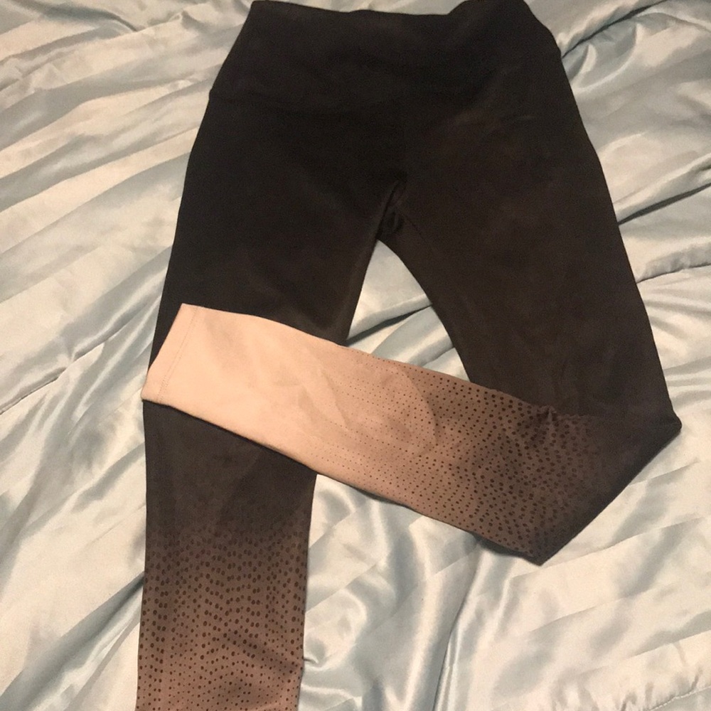 Black ombré leggings